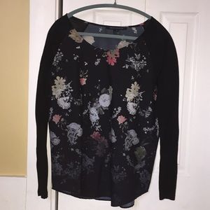 French Connection Floral Long Sleeve Tee